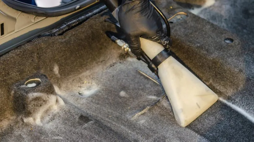 Cleaning the soft furnishings inside a campervan or motorhome