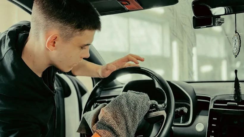 Cleaning a car interior to remove damp and musty smells