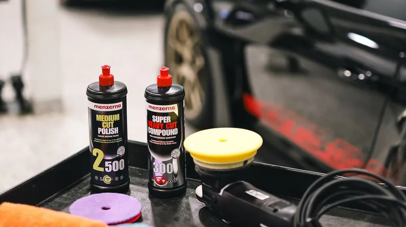 Decontaminating car paint to remove bonded iron particles
